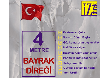 4 Metre Bayrak Direği